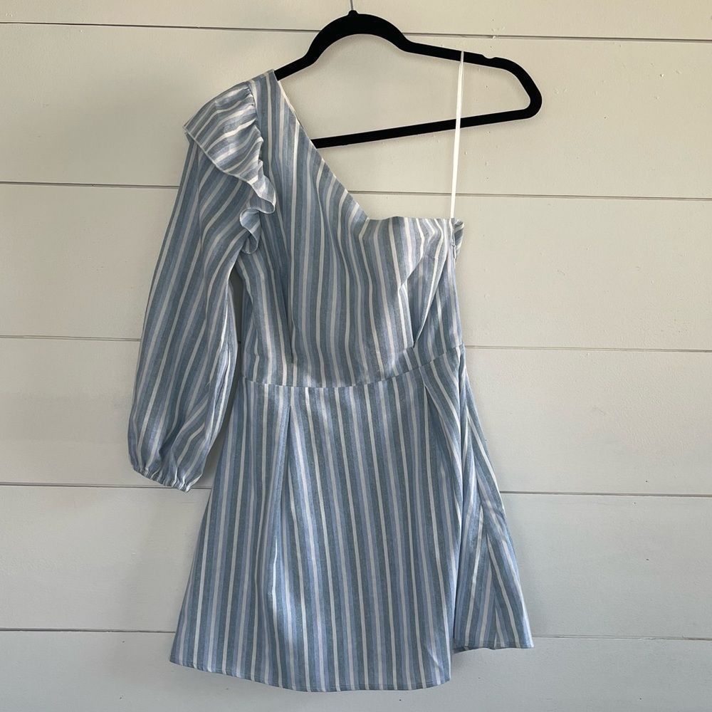 Revolve Majorelle Jennie Linen Mini Dress